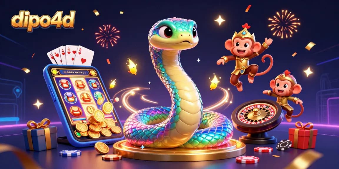 Engage with dipo4d's dynamic mobile gaming fantasy featuring vibrant characters and slot games.