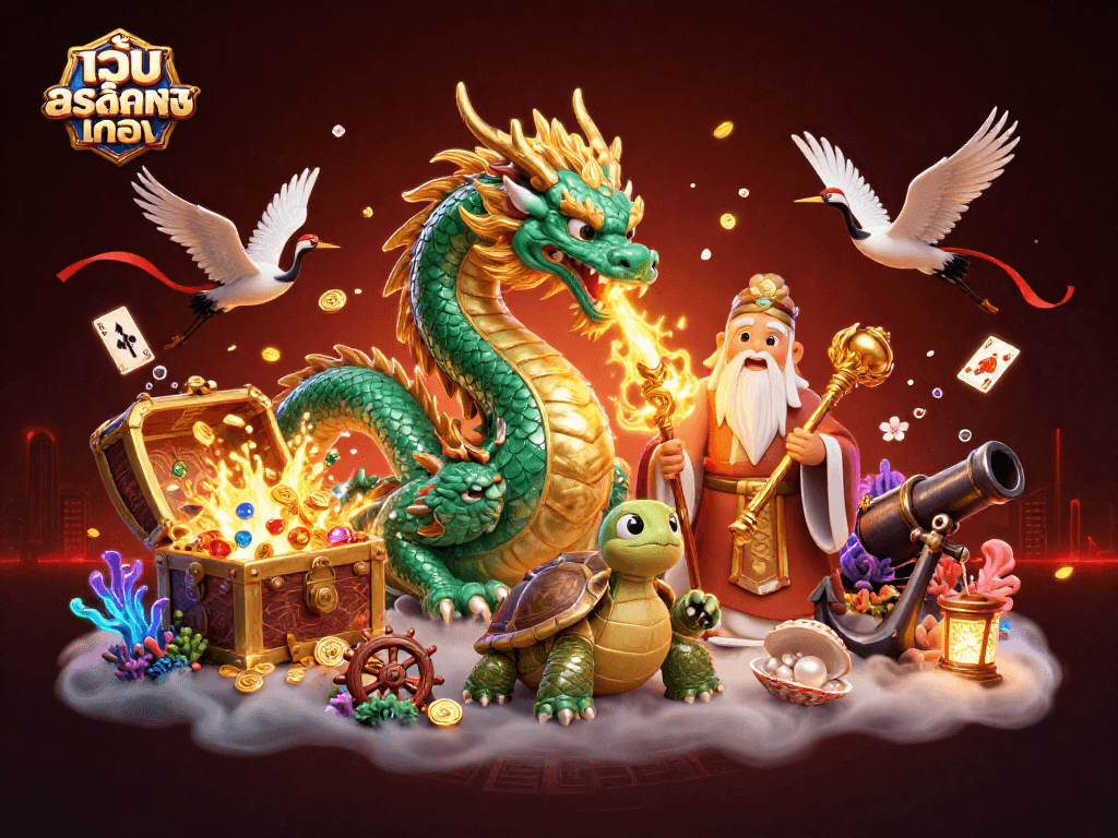 Experience win potential at เว็บสล็อตตรง with exciting gameplay and vibrant visuals in this stunning 3D illustration.