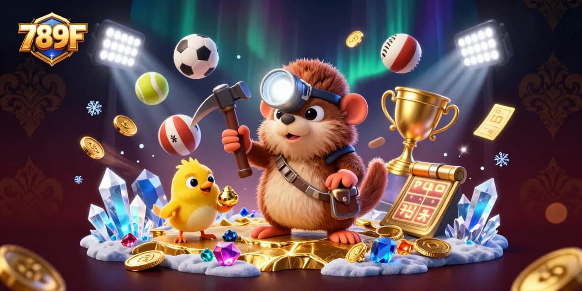 Engage with 789F through thrilling gameplay in a rich casino environment full of treasures.
