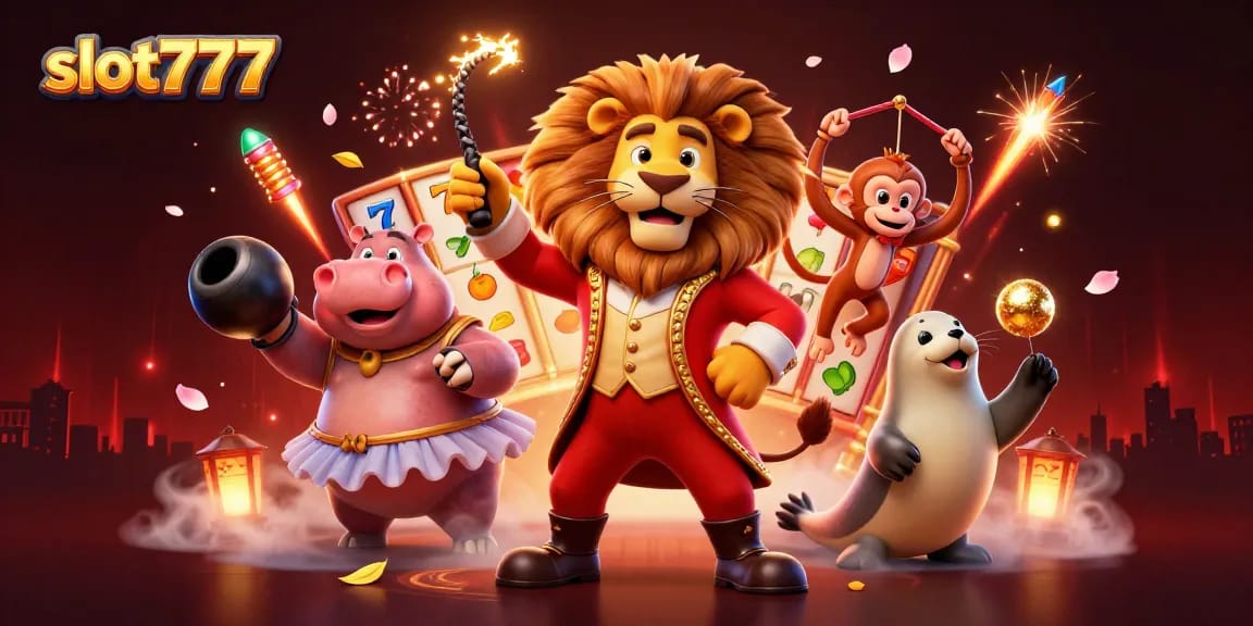 Experience wins with slot777 in a vibrant casino scene filled with action and excitement.
