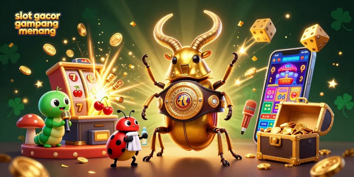 Experience the excitement of slot gacor gampang menang with a vibrant casino scene featuring dynamic game elements.
