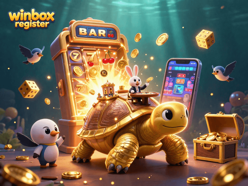 Spin to win with winbox register in a vibrant casino world filled with golden treasures.
