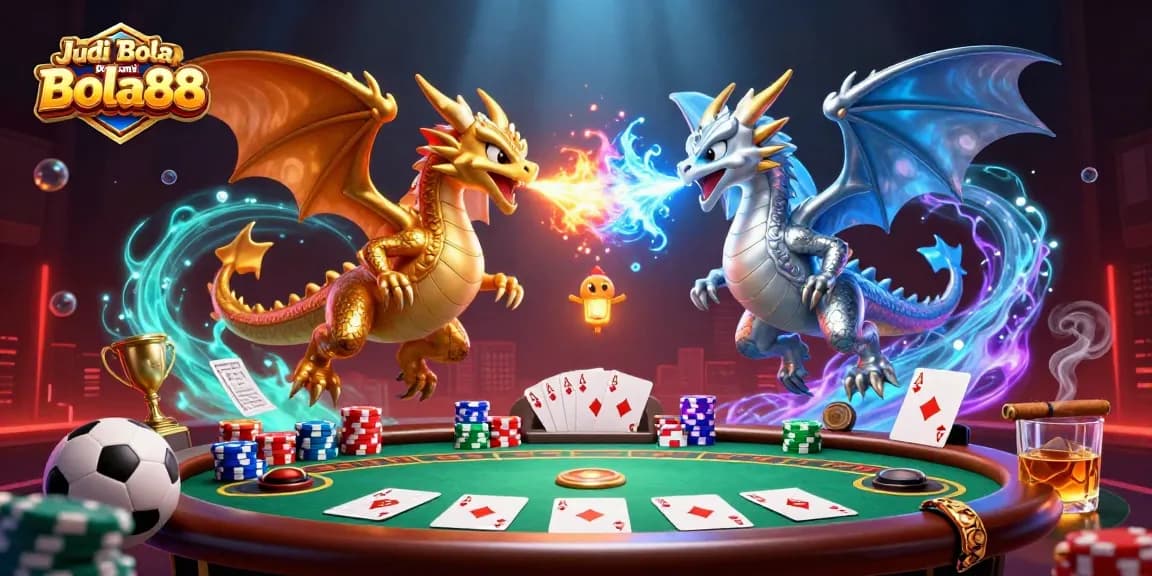 Engage in thrilling Judi Bola Resmi Bola88 betting with dragons and dynamic sports elements.