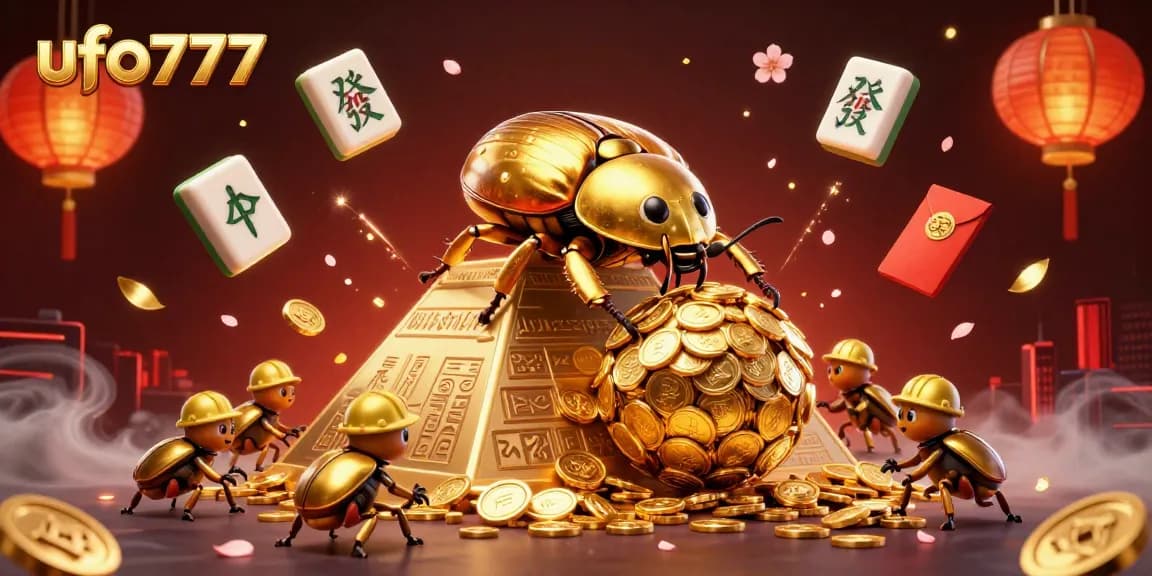 ufo777 menghadirkan pengalaman bermain modern dengan simbol kasino dan koin emas.