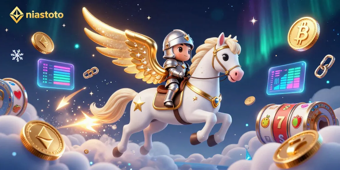 Join the adventure with niastoto and enjoy slot games amid a magical 3D casino world.