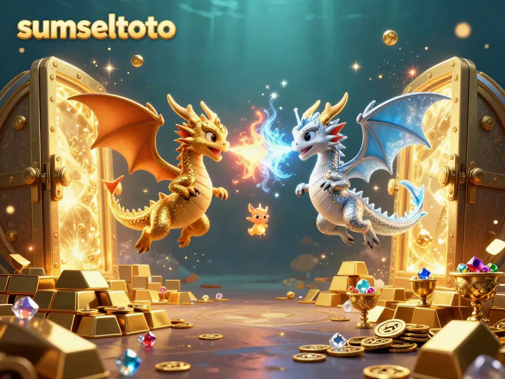 Sumseltoto illuminates a vibrant scene with dragons and treasures, showcasing dynamic gaming excitement