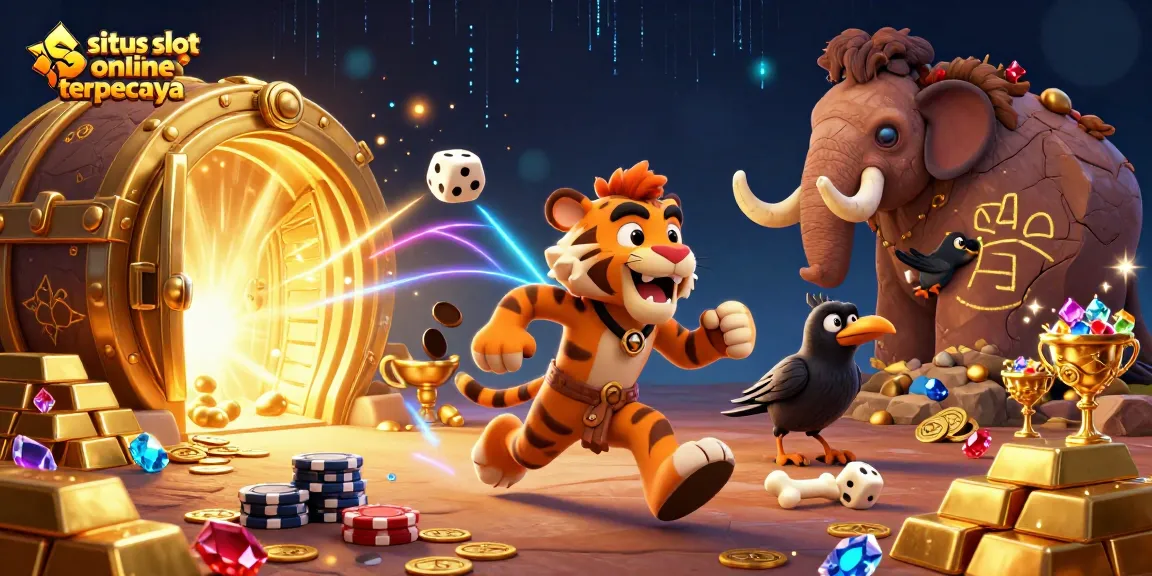 Experience the excitement of situs slot online terpercaya with a prehistoric casino setting and vibrant treasures!