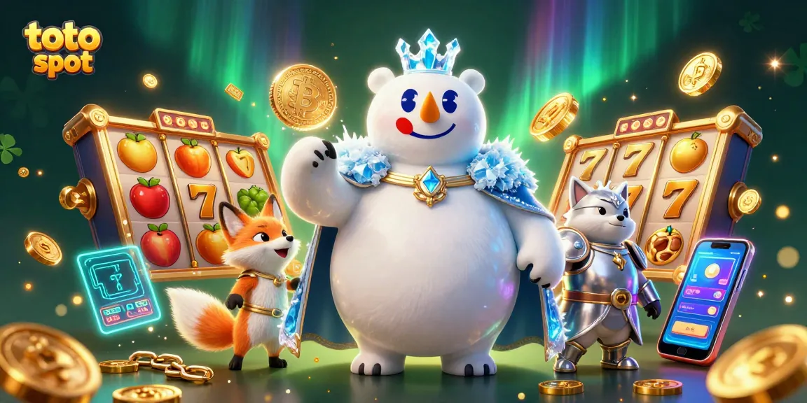 Menangkan permainan toto slot dengan slot reels yang berkilauan di antara karakter beruang kutub dan rubah bersenjata.