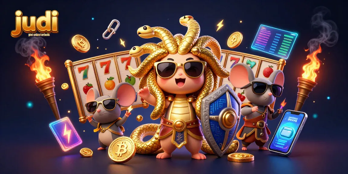 Experience the thrill of judi slot online terbaik in a captivating 3D casino illustration.