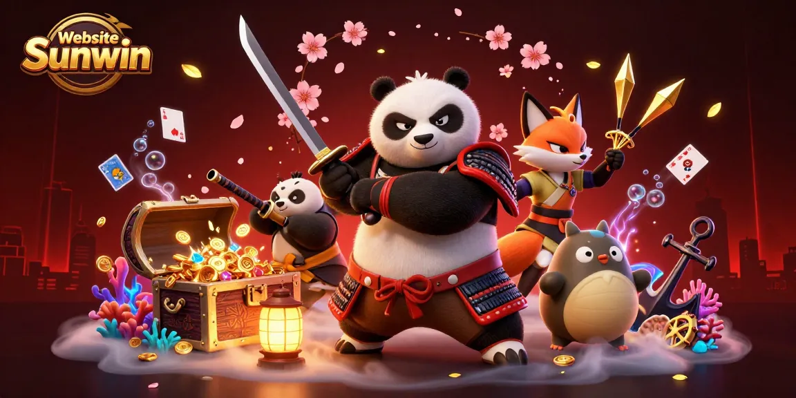 Engage with the exciting atmosphere of Website Sunwin, featuring dynamic characters in a vibrant casino scene.