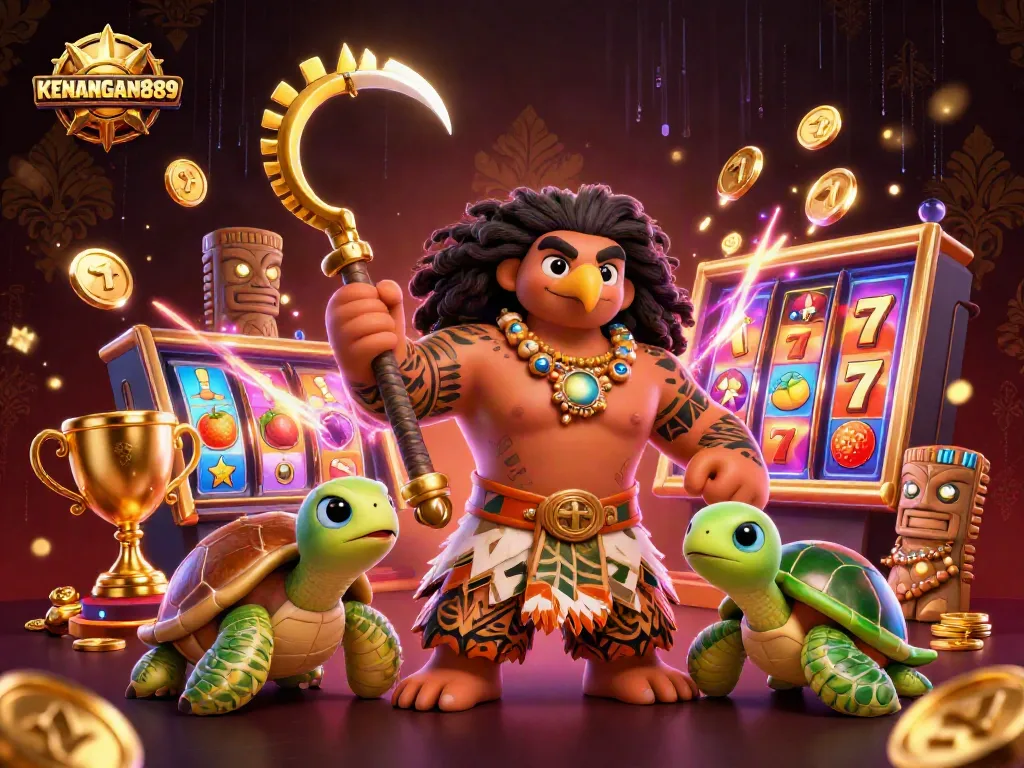 Experience immersive gaming action with KENANGAN889’s vibrant casino scene featuring dynamic characters and elements.