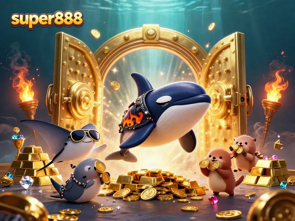 Mengguncang kemenangan di super888 dengan pemburu harta karun laut yang mengumpulkan koin emas.