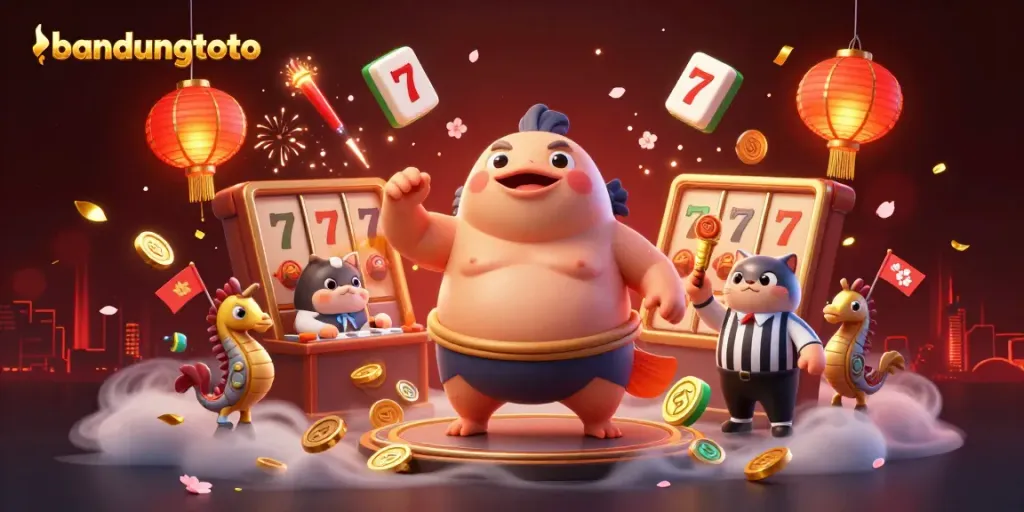 Experience exhilarating gameplay with bandungtoto's dynamic underwater casino scene featuring vibrant 3D characters and slot elements.