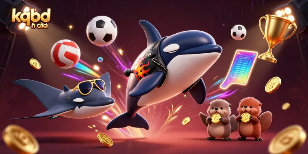 Engage with kqbd nhà cái's vibrant casino experience featuring animated characters and dynamic elements.