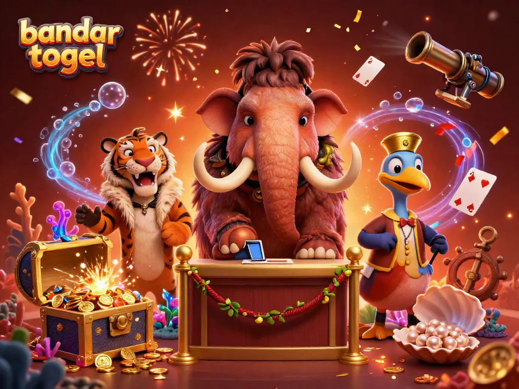 Bandar togel menyambut pengunjung dengan detail berkualitas tinggi dalam ilustrasi digital 3D.