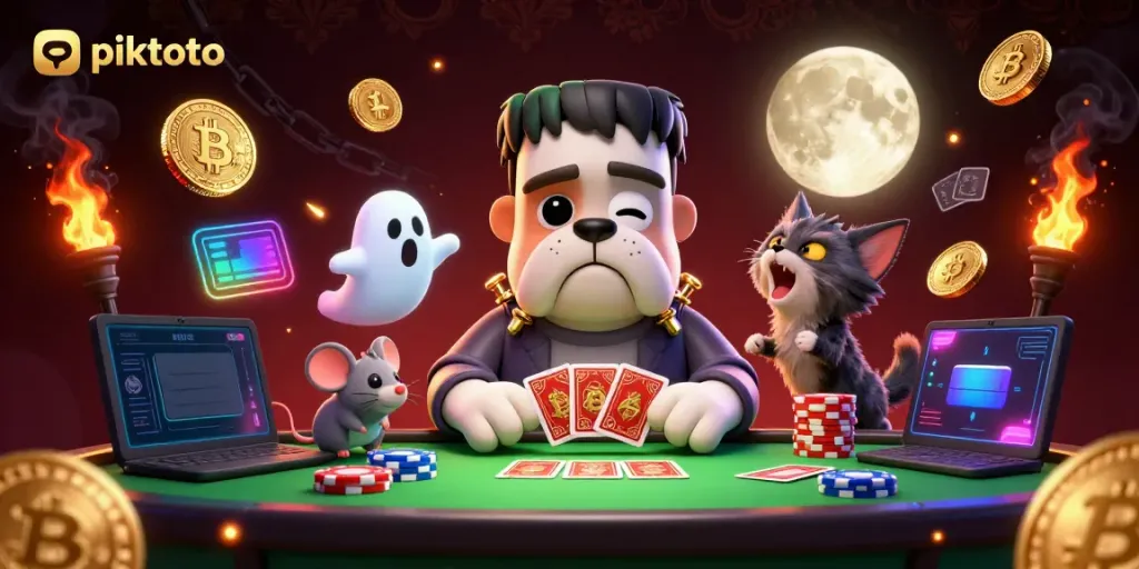 Engage in thrilling games at Piktoto with unique characters and crypto-themed elements.