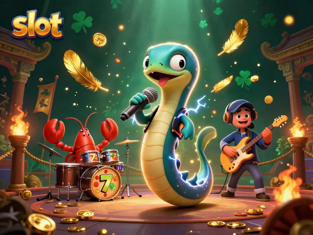 Menangkan slot dengan ilustrasi 3D, di mana ikan listrik DJ membawakan musik di panggung kasino bawah laut.
