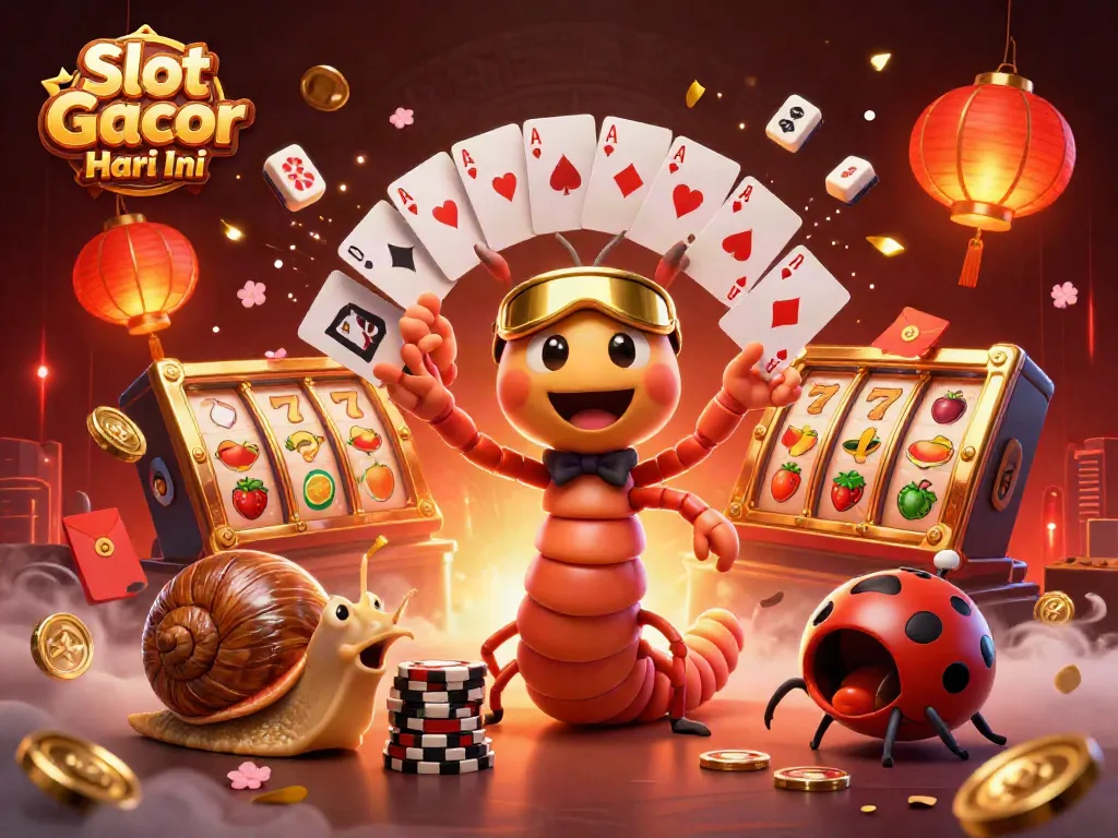 Experience Slot Gacor Hari Ini with our 3D characters enjoying an electrifying casino atmosphere.