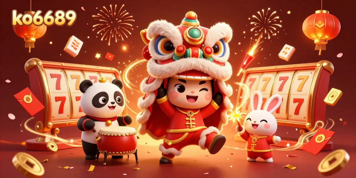 Engage with thrilling slots at ko6689, featuring vibrant new year celebrations with gaming elements.