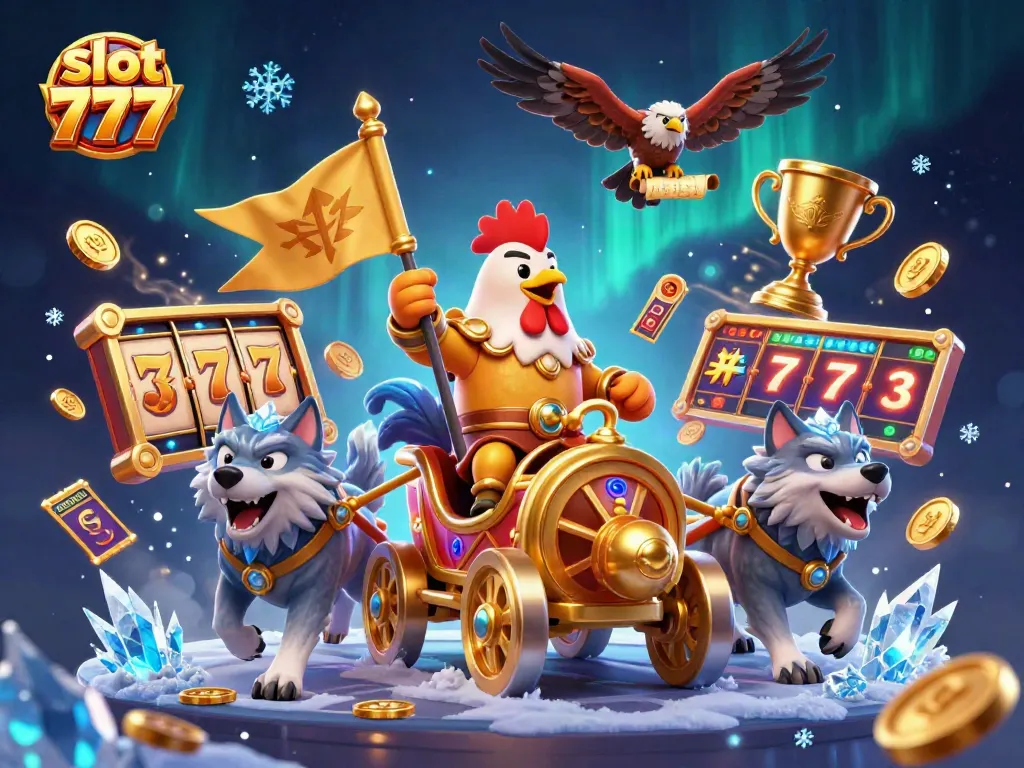 Menangkan slot 777 dengan ilustrasi fantasi kasino yang dinamis dan penuh detail.