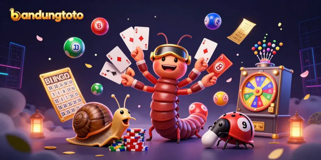 Engage in thrilling gameplay with bandungtoto's ultra-detailed 3D casino illustration featuring a vibrant gaming scene.