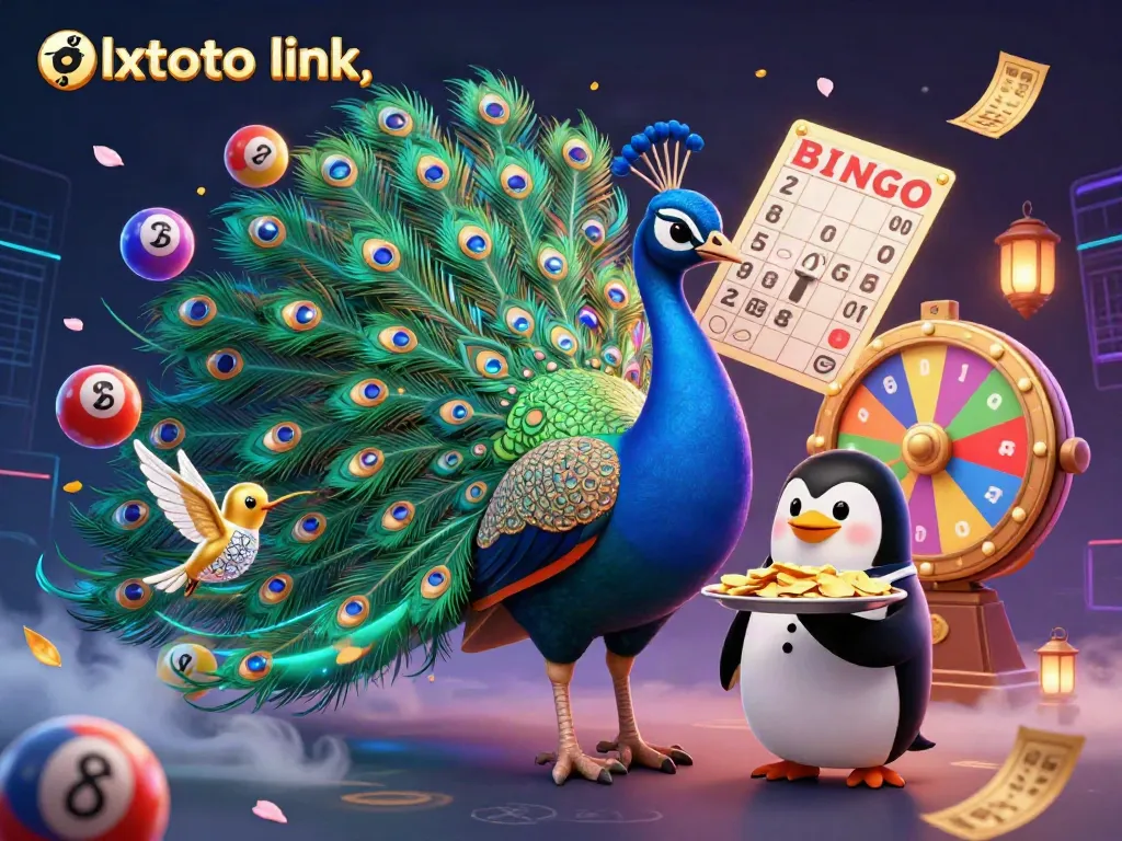 Experience the excitement of olxtoto link with a vibrant 3D casino scene featuring dynamic game elements.