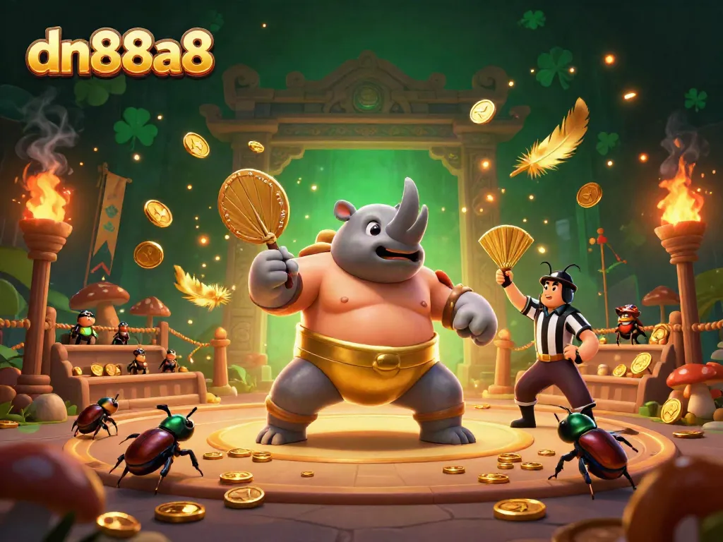 Experience thrilling gambling action with dn88a8's casino-themed illustration featuring dynamic characters and vibrant elements.