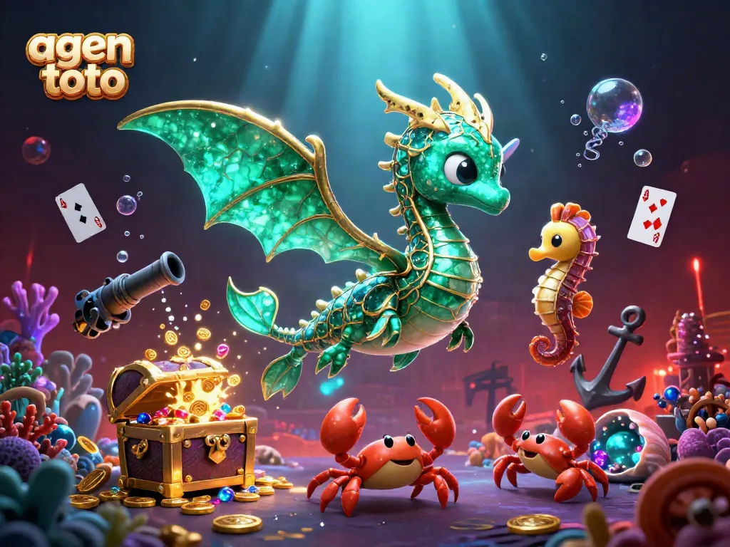 Menang lebih banyak dengan agen toto dalam ilustrasi 3D yang penuh warna dan detail.