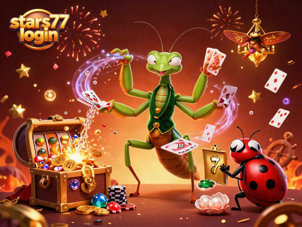 Mengakses stars77 login untuk taruhan slot dengan hadiah menarik simbol keberuntungan dan koin emas melimpah.