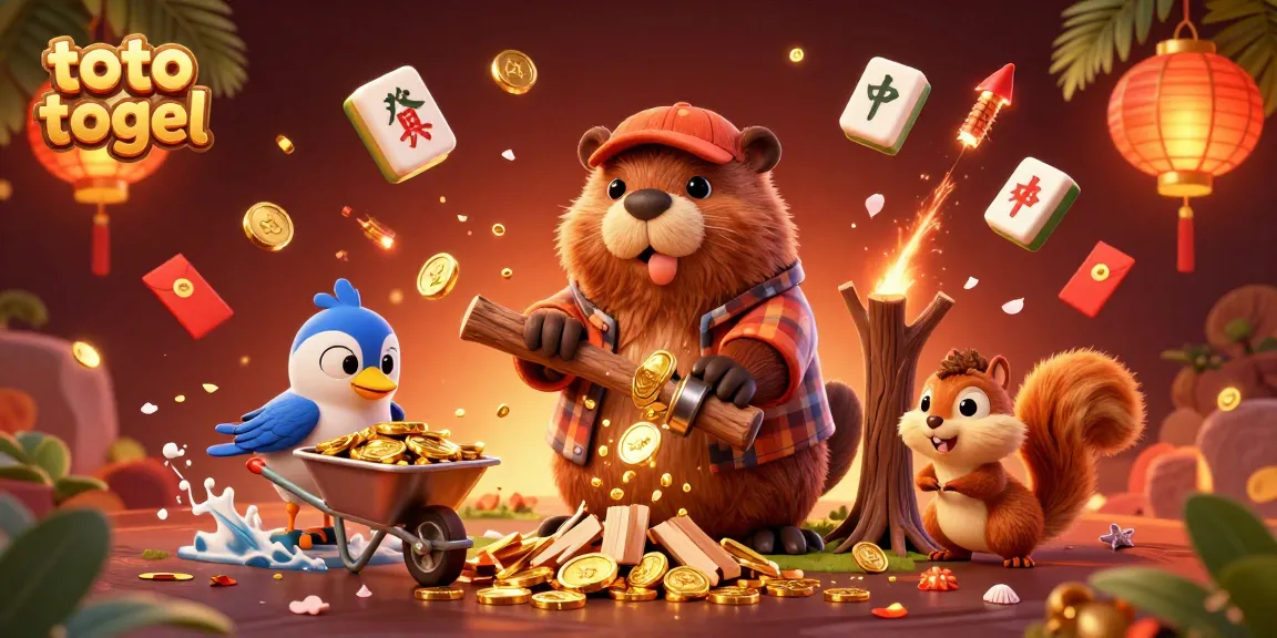 Experience exciting gameplay by exploring toto togel's vibrant casino scene with charming animated characters.