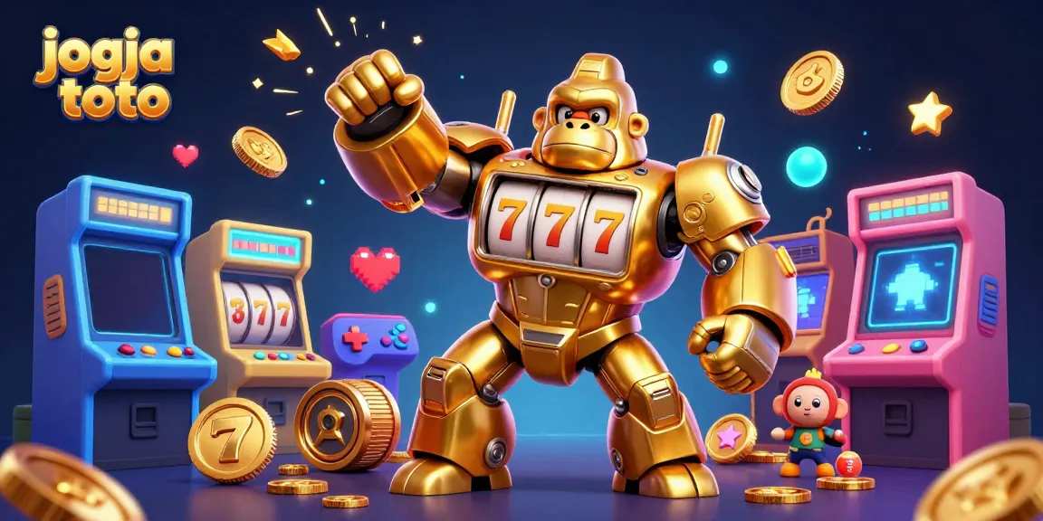 Experience the thrill of jogja toto with a vibrant 3D illustration showcasing casino gaming excitement.