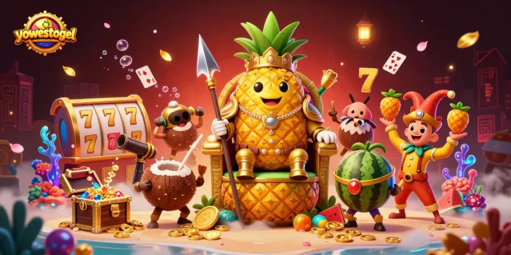 Spin and win with yowestogel's vibrant casino scene featuring exciting game elements!