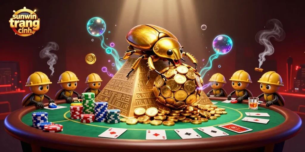 Engage with sunwin trang chính through captivating gameplay with vibrant 3D casino elements and golden treasures.