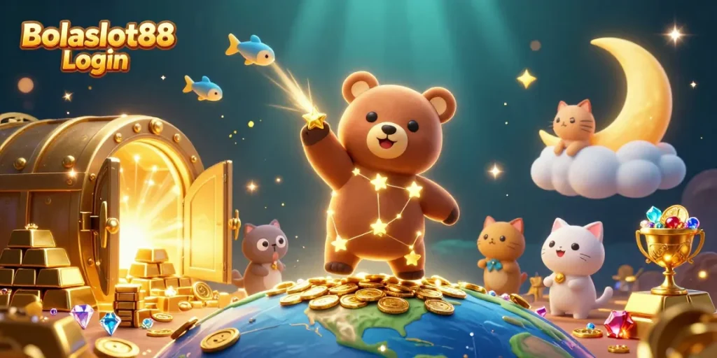 Bolaslot88 Login offers a thrilling gaming experience with starry constellations and treasure